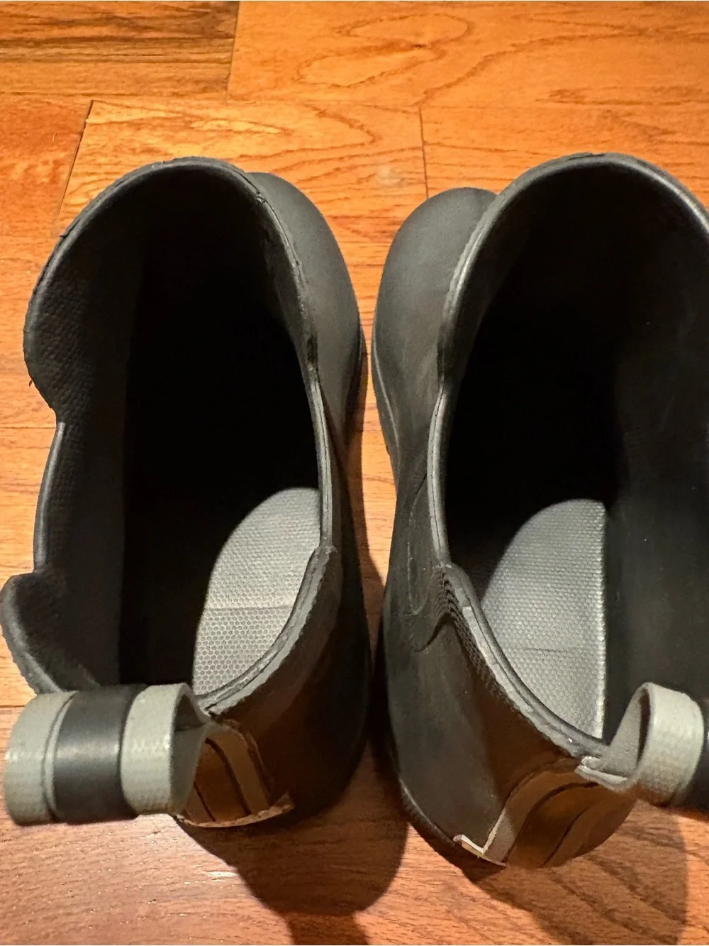 totes Black Men’s Ankle Rain Boots SZ 13